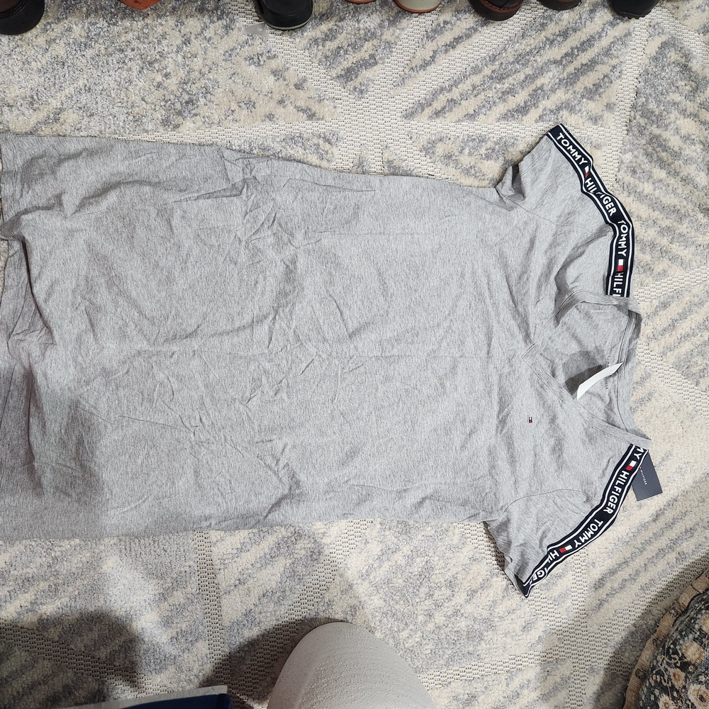 Tommy Hilfiger Light Gray T-Shirt Dress